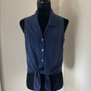 Tommy Bahama blue silk top